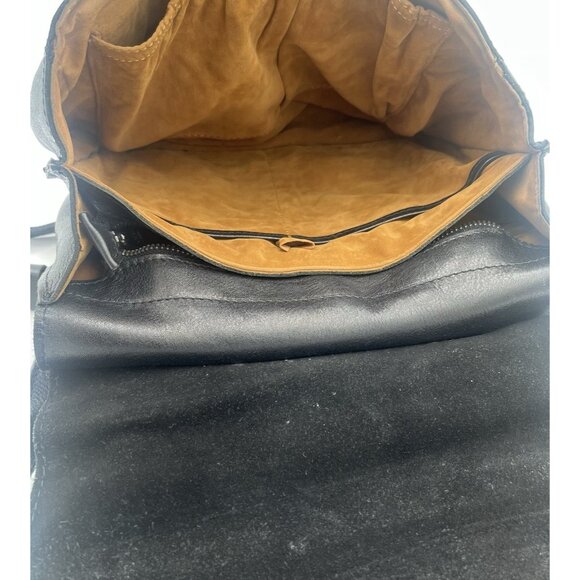 Patricia Nash Black Leather Crossbody London Saddle Bag Purse Original Dust Bag - Picture 7 of 7